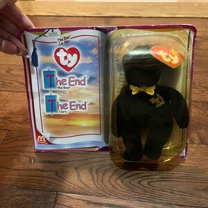 TY The End Bear Teenie Beanie Baby 1999/2000 Rare/Retired